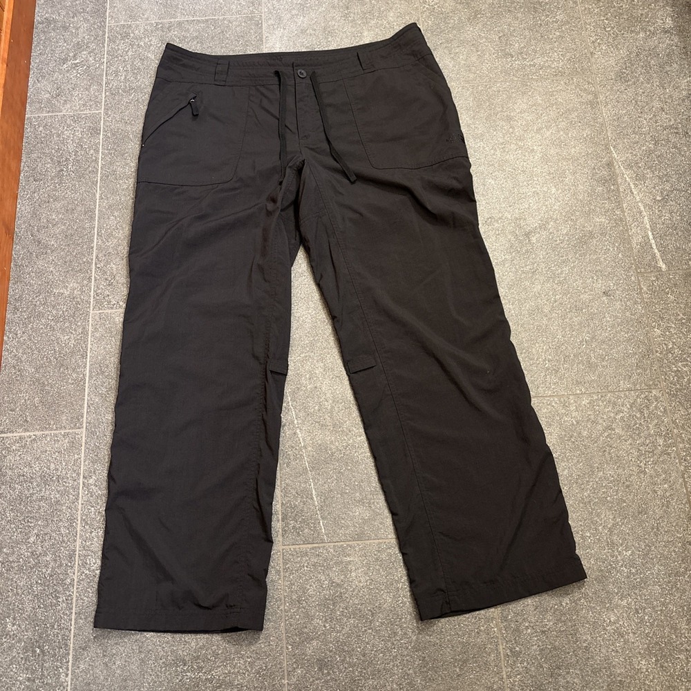 The North Face Women's Size 16 Black Hiking Pants Trail Outdoor Drawstring Pocke